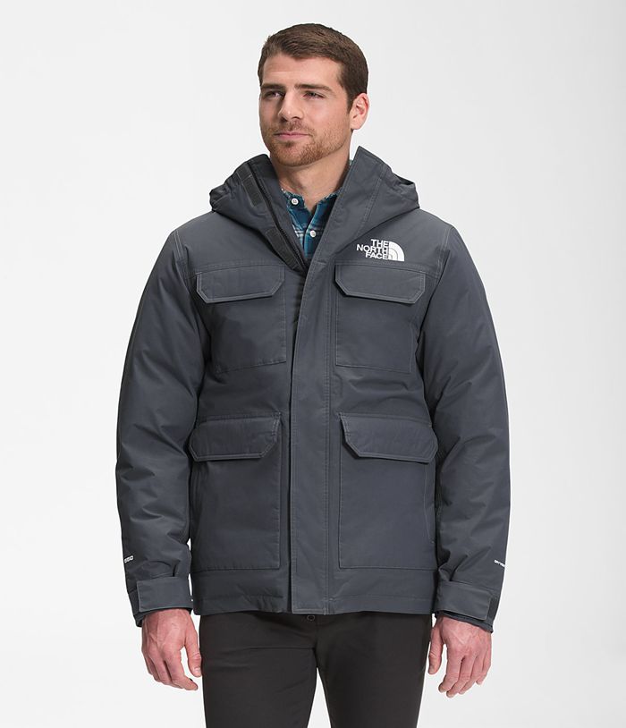 The North Face Puffer Jacket Cypress Parka Grey - Mens - Thailand JFSEY-6349